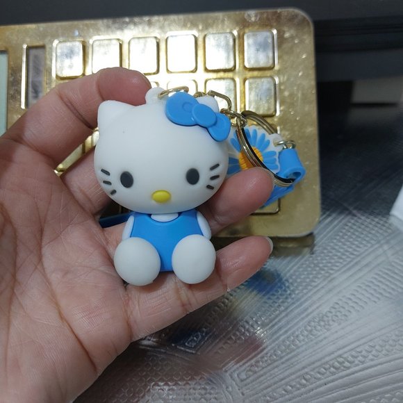 Hello Kitty Keychain Blue Heaven Kawaii Family Cute Family Cool Friends Bag Clip - Picture 6 of 6